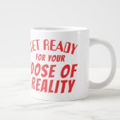 Funny alien hypodermic needle dose of reality ジャンボコーヒーマグカップ (右)