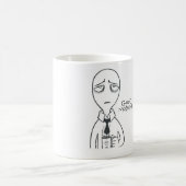 Funny Alien Office Coffee Mug - Artistic Grumpy  コーヒーマグカップ (中央)