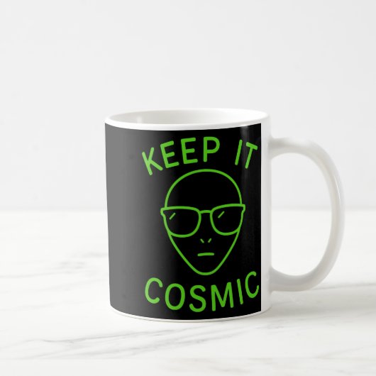 Funny Alien Ufo Area 51 - Keep It Cosmic Comfort C コーヒーマグカップ (右)