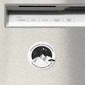 Funny Aliens Intelligent Life in Universe Quote マグネット (インサイチュ (食洗機))