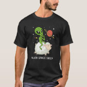 Funny Aliens On A Sheep Funny Aliens Costume Alien Tシャツ (正面)