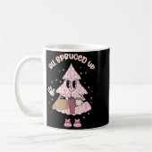 Funny All Spruced Up Christmas Tree Boujee Cute Xm コーヒーマグカップ (左)