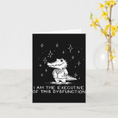 Funny Alligator I Am The Executive Of This Dysfunc カード (黄色い花)