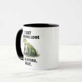 Funny Alligator Lover Mug Reptile Lover Gift マグカップ (正面左)