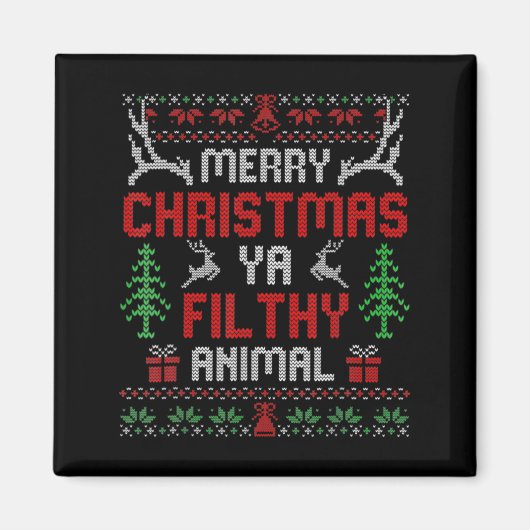 Funny Alone At Home Movies Merry Christmas You Fil マグネット (正面)