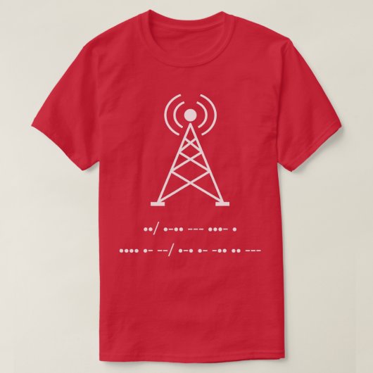 Funny Amateur Ham Radio Morse Code Shirt Gift Tシャツ (デザイン正面)