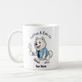 Funny American Eskimo Dog Business Suit Coffee コーヒーマグカップ