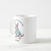 Funny American Hairless Business Suit Coffee コーヒーマグカップ (正面左)