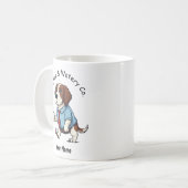 Funny American Water Spaniel Business Suit Coffee  コーヒーマグカップ (正面左)
