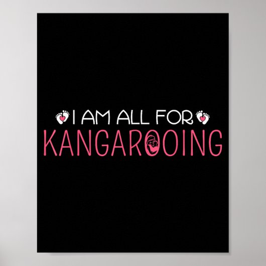 Funny & Cute I Am All For Kangarooing - Nicu N ポスター (正面)