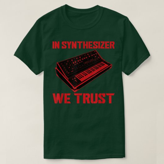 Funny Analog Synthesizer Quote Music Producer Stud Tシャツ (デザイン正面)