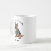Funny Anatolian Shepherd Dog Business Suit Coffee コーヒーマグカップ (正面左)