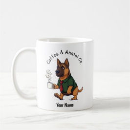 Funny Anatolian Shepherd Dog Business Suit Coffee コーヒーマグカップ