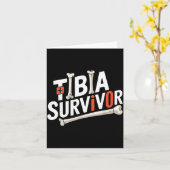 Funny Anatomy Going Tibia Okay Broken Leg Gift For カード (黄色い花)