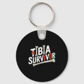 Funny Anatomy Going Tibia Okay Broken Leg Gift For キーホルダー (正面)