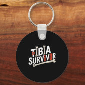 Funny Anatomy Going Tibia Okay Broken Leg Gift For キーホルダー (正面)