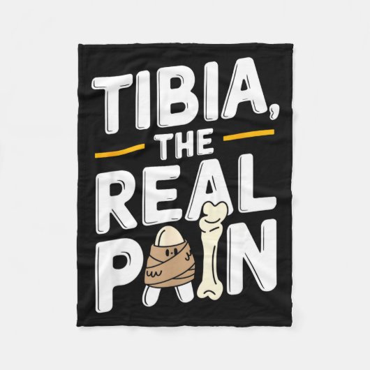 Funny Anatomy Going Tibia Okay Broken Leg Gift For フリースブランケット (正面)