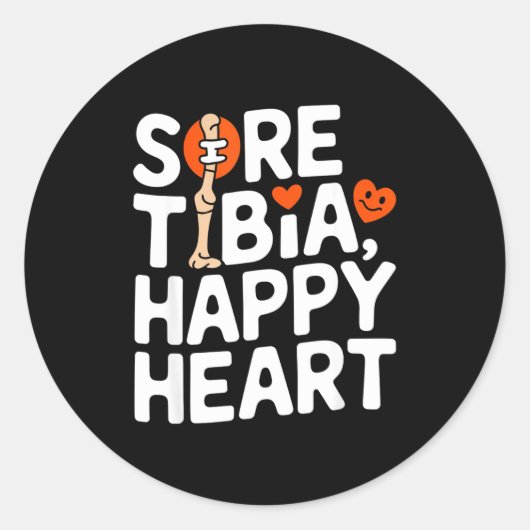 Funny Anatomy Going Tibia Okay Broken Leg Gift For ラウンドシール (正面)