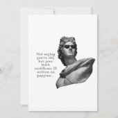 Funny Ancient Greek Birthday Card カード (正面)