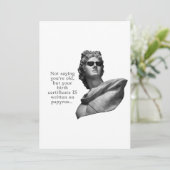 Funny Ancient Greek Birthday Card カード (スタンド正面)