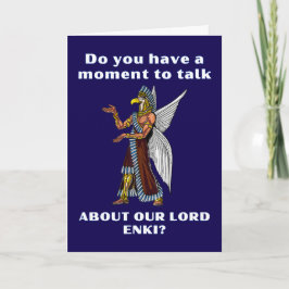 Funny Ancient UFO Annunaki Alien カード