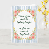 Funny and Heartfelt Colleague Goodbye Card カード (黄色い花)