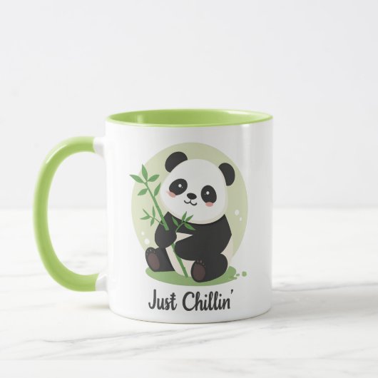 Funny and Relaxing Panda マグカップ (左)