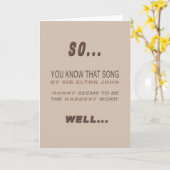 Funny and Sarcastic Apology Card カード (黄色い花)