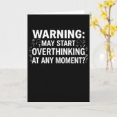 Funny and Sarcastic Design for deep Thinkers カード (黄色い花)