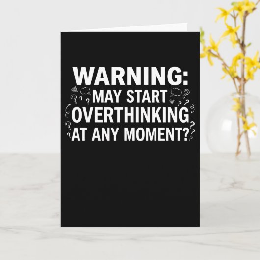 Funny and Sarcastic Design for deep Thinkers カード (黄色い花)