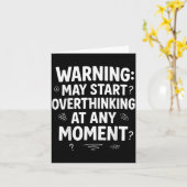 Funny And Sarcastic Design For Deep Thinkers Intro カード (黄色い花)