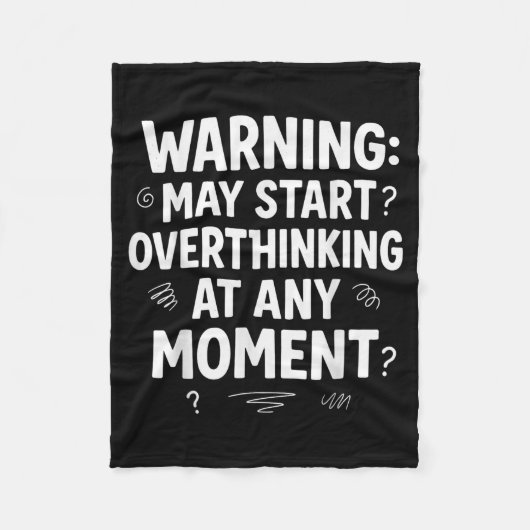 Funny And Sarcastic Design For Deep Thinkers Intro フリースブランケット (正面)