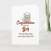 Funny and Sarcastic New Baby Card カード (正面)