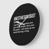 Funny Anesthesiologist Definition ラージ壁時計 (傾斜)
