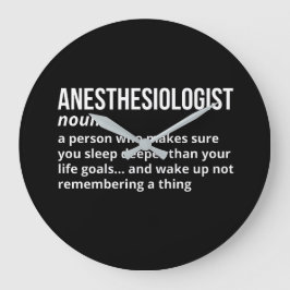 Funny Anesthesiologist Definition ラージ壁時計