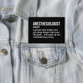 Funny Anesthesiologist Definition 缶バッジ (インサイチュ)