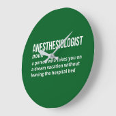 Funny Anesthesiologist Meaning Clock ラージ壁時計 (傾斜)