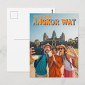 Funny Angkor Wat Cambodia ポストカード (正面/裏面)