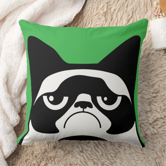 Funny Angry Cat クッション (ブランケット)