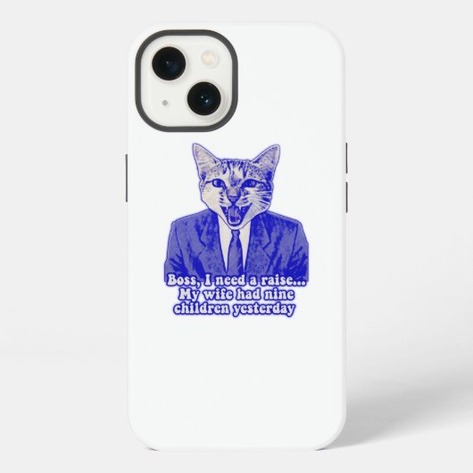 Funny angry cat meme for kitty lovers iPhoneケース (裏面)