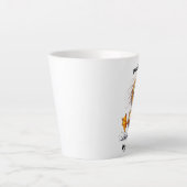Funny Angry Duck Latte Mug - "Don't Duck With Me! カフェラテマグ (正面)