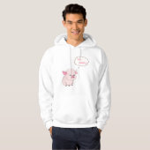 Funny Angry Pig Now Whaat Pullover Hoodie パーカ (正面フル)