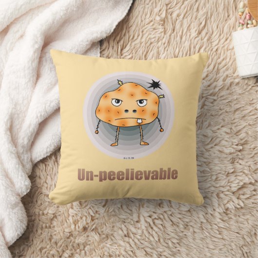 Funny Angry Potato – Un-peelievable Art クッション (ブランケット)