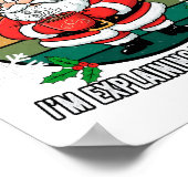 Funny Angry Santa Christmas Holiday Wall Art Décor ポスター (角)