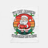 Funny Angry Santa Humor Sarcastic Christmas Gift フリースブランケット (正面)