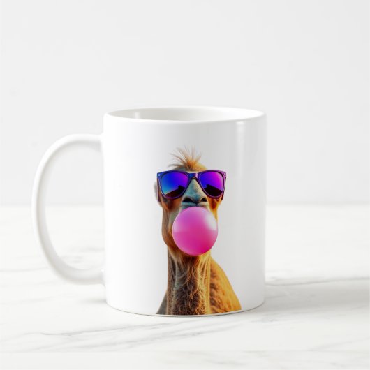 Funny animal art – perfect gift for animal lovers コーヒーマグカップ (左)