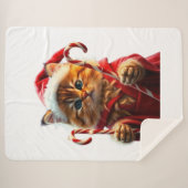 Funny animal art – perfect gift for animal lovers  シェルパブランケット (正面(横))