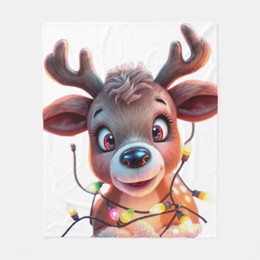 Funny animal art – perfect gift for animal lovers  フリースブランケット (正面)