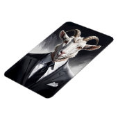 Funny animal boss surreal suited goat character マグネット (左側)