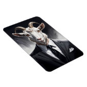 Funny animal boss surreal suited goat character マグネット (右側)